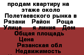 продам квартиру на 1 этаже около Полетаевского рынка в Рязани › Район ­ Роща › Улица ­ 6-я линия › Дом ­ 4 › Общая площадь ­ 30 › Цена ­ 1 900 000 - Рязанская обл. Недвижимость » Квартиры продажа   